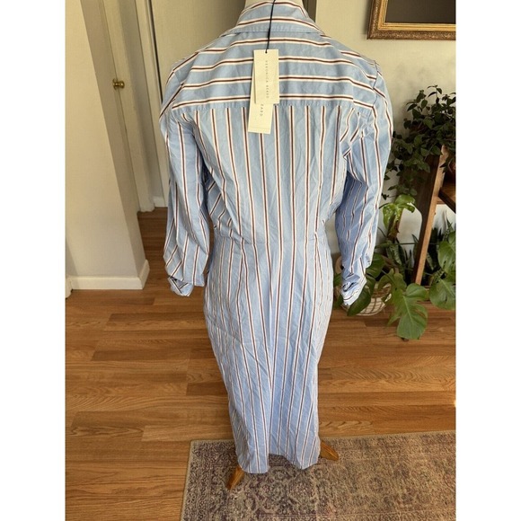 Veronica Beard Afton Striped Midi Dress - Picture 7 of 8
